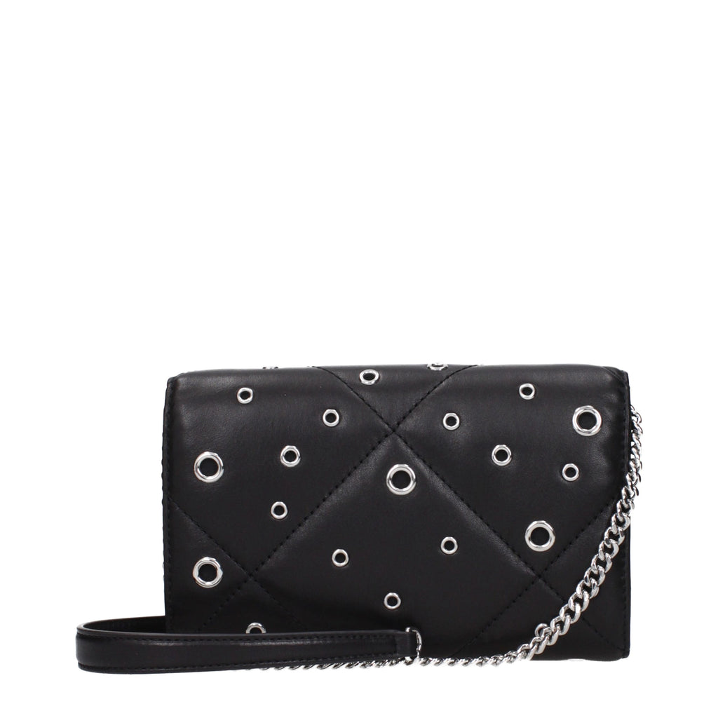 Black Leather Clutch Bag
