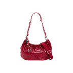 Red Polyester Handbag