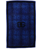 Royal Blue Leopard DG Logo 100% Cotton Beach Towel