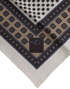 Multicolor Geometric Handkerchief Pocket Scarf