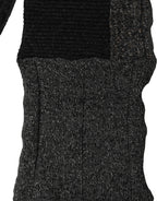 Multicolor Patchwork Wool Knit Shawl Scarf