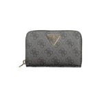 Black Polyurethane Women Wallet
