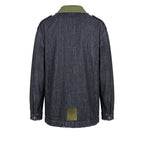 Grey Cotton Men Jacket