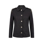 Black Cotton Women Jacket