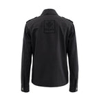 Black Cotton Women Jacket