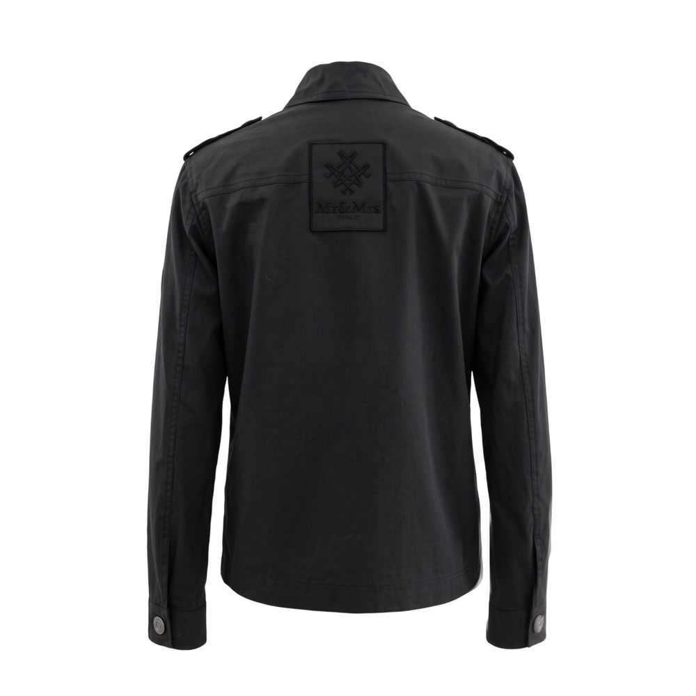 Black Cotton Women Jacket