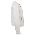 White Cotton Women Jacket