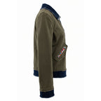 Green Cotton Women's Jacket