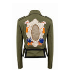Green Cotton Women's Jacket