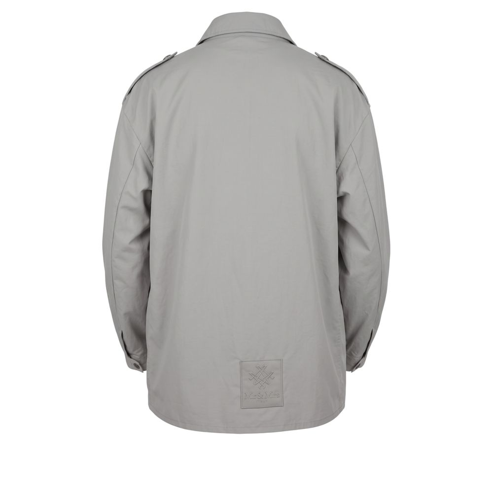 Green Polyurethane Men Jacket