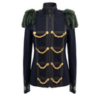 Blue Cotton Women's Jacket