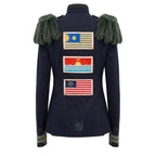 Blue Cotton Women's Jacket