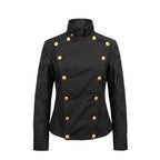 Black Cotton Women Jacket