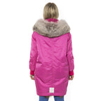 Pink Cotton Women Jacket