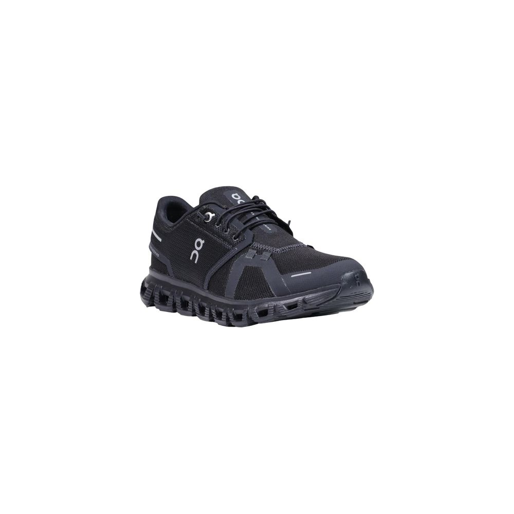 Black Synthetic Athletic Sneakers