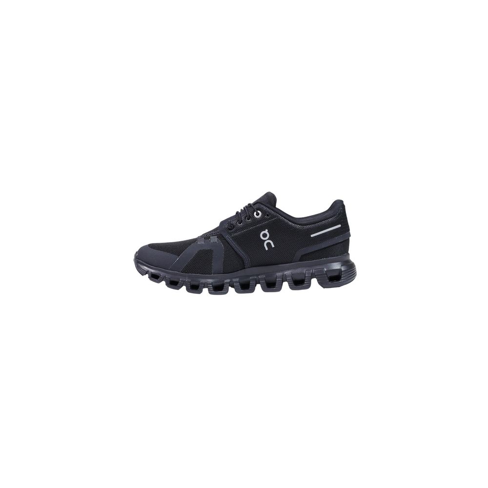 Black Synthetic Athletic Sneakers