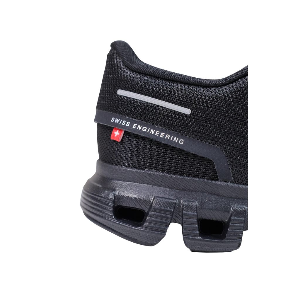 Black Synthetic Athletic Sneakers