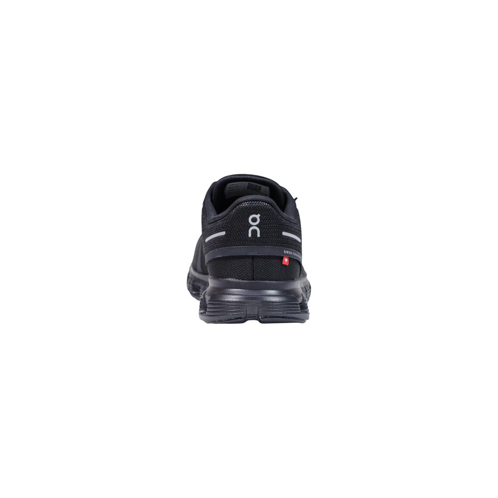 Black Synthetic Athletic Sneakers