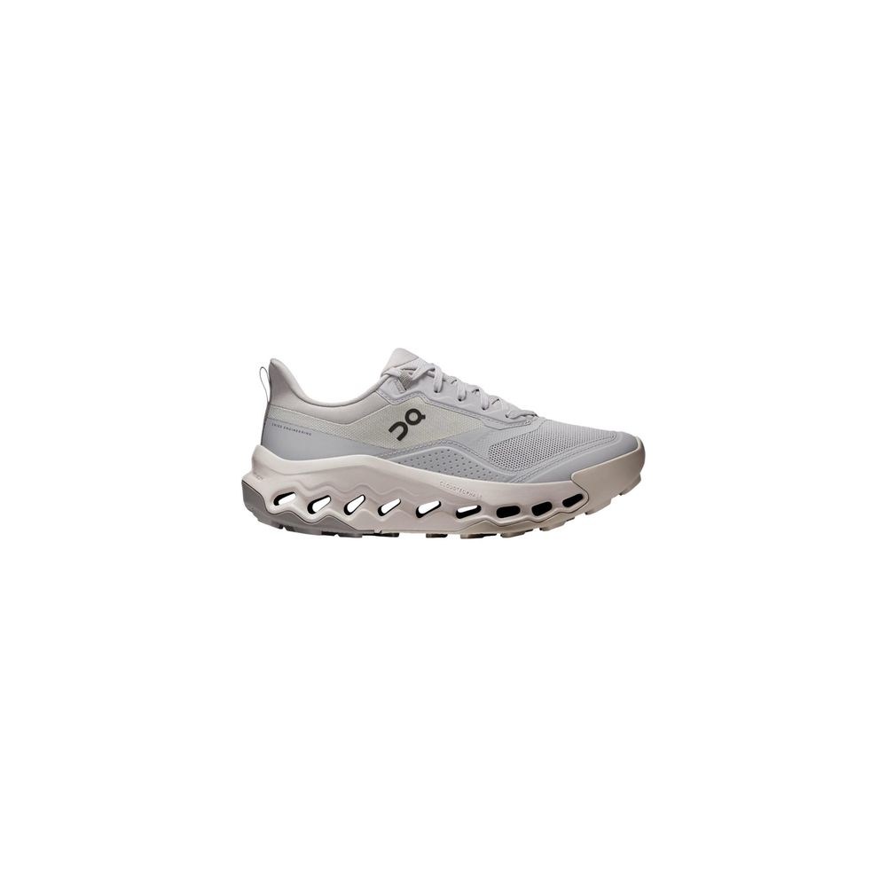 Gray Synthetic Athletic Sneakers