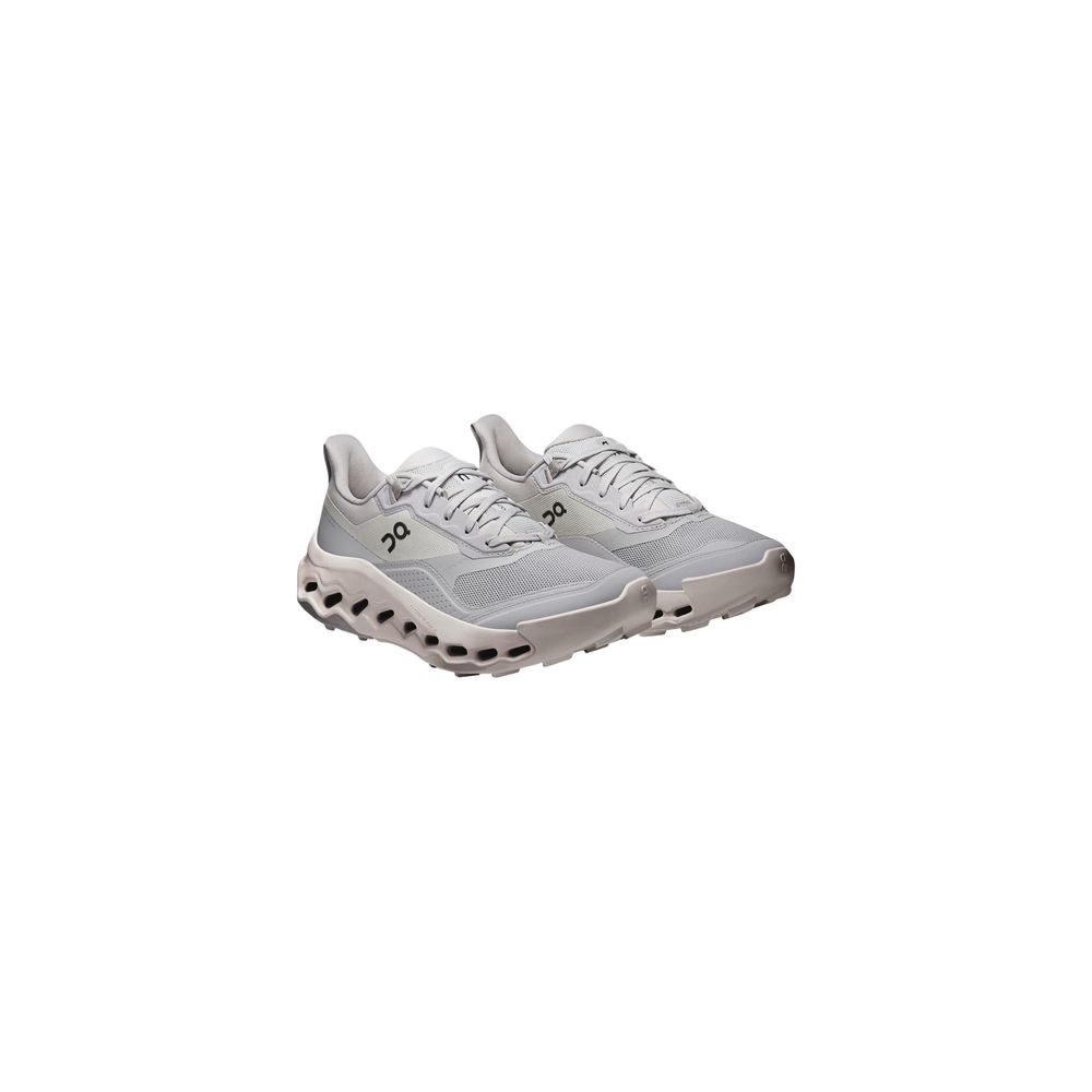 Gray Synthetic Athletic Sneakers