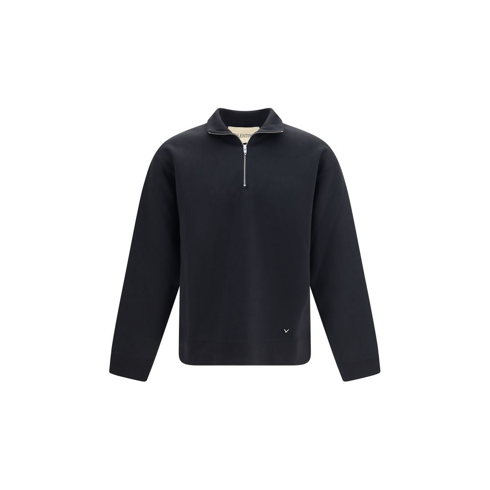 Black Cotton Sweatshirt