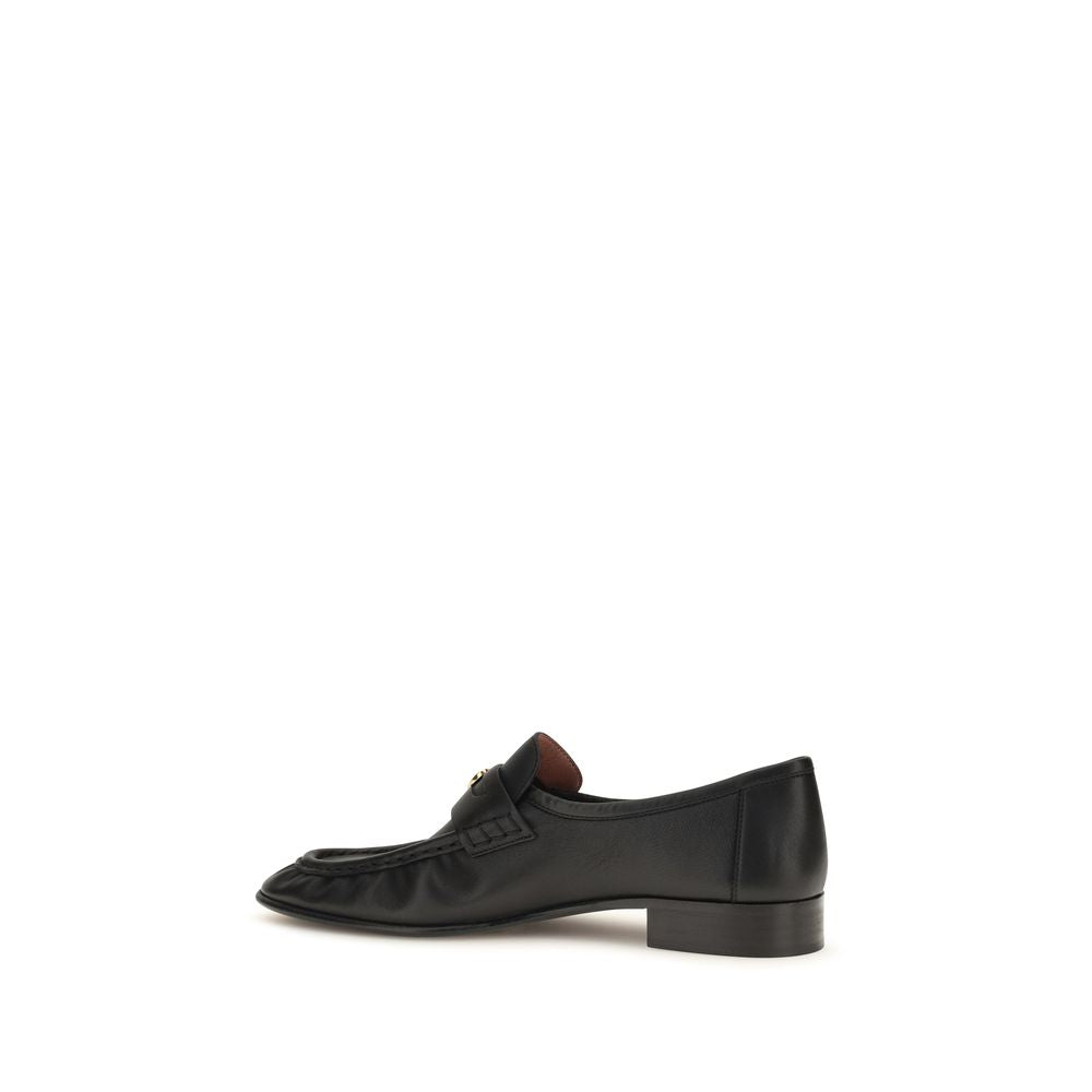 Black Calf Leather Bos Taurus Slip-On Loafers