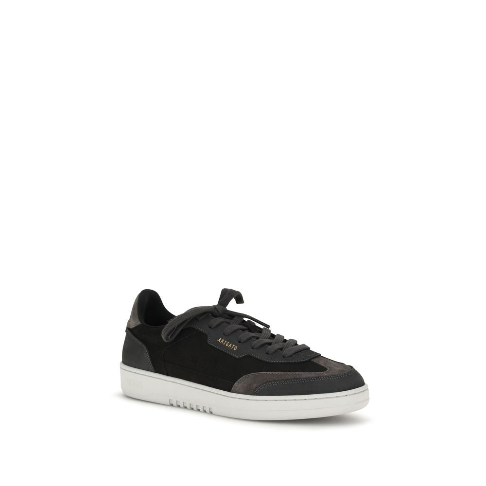 Black Nubuc Leather Athletic Sneakers