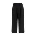 Black Wool Oves Aries Casual Pants