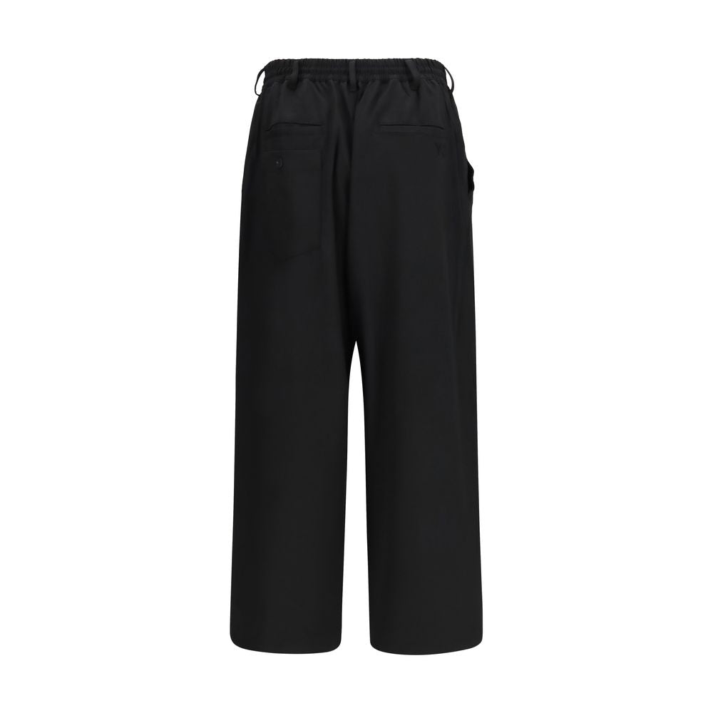 Black Wool Oves Aries Casual Pants
