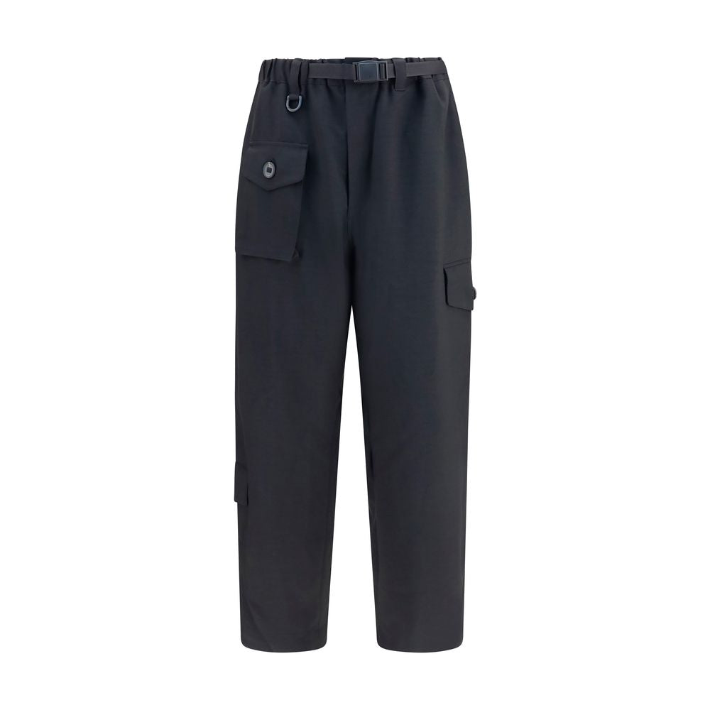 Black Polyester Athletic Pants