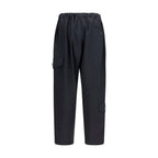 Black Polyester Athletic Pants