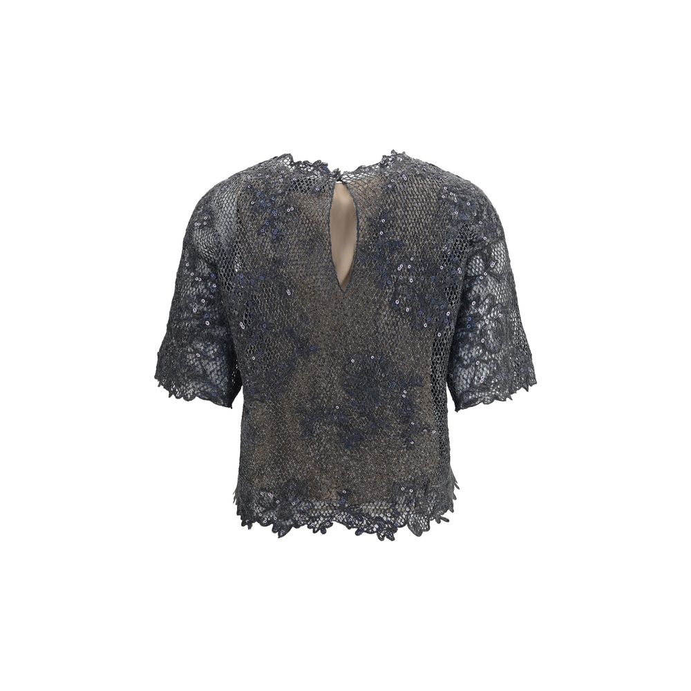 Gray Mohair Blouse