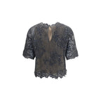Gray Mohair Blouse