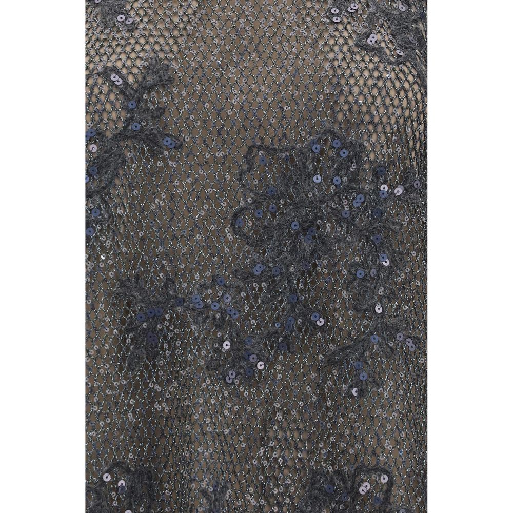 Gray Mohair Blouse