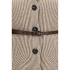 Beige Wool Oves Aries Cardigan