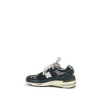 Blue Suede Leather Athletic Sneakers