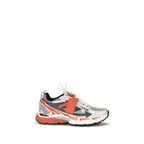 Red Polyethylene Athletic Sneakers