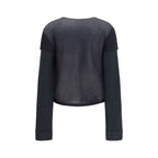 Black Cotton Cardigan