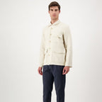 Beige Linen Full-Length Jacket