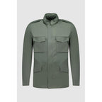 Green Cotton Full-Length Jacket