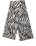 Black White Zebra Cotton Lace Stole Scarf