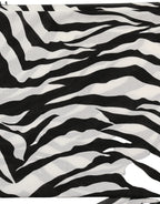 Black White Zebra Cotton Lace Stole Scarf
