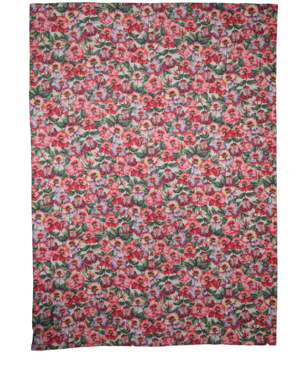 Multicolor Floral Cotton Lace Stole Scarf