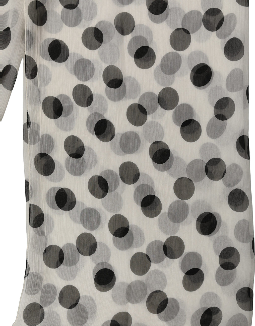 White Black Polka Dot Shawl Stole Scarf