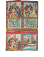 Multicolor Silk Printed Shawl Stole Scarf