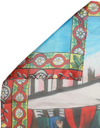 Multicolor Silk Printed Shawl Stole Scarf