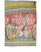 Multicolor Silk Printed Shawl Stole Scarf