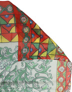 Multicolor Silk Printed Foulard Scarf