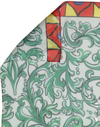 Multicolor Silk Printed Square Foulard Scarf
