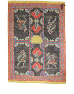Multicolor Silk Printed Shawl Stole Scarf